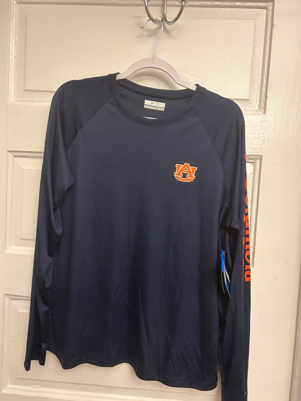 Columbia Auburn Tigers Navy Long Sleeve Performance Tee